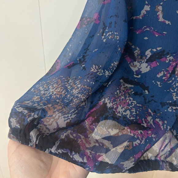 GUESS Womans Top XS Small Black Halter Sleeveless Beaded, sheer, - Picture 3 of 6